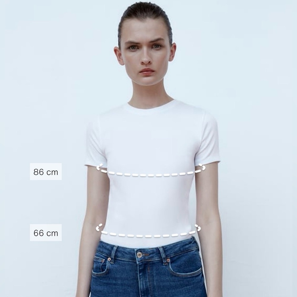 Zara NWT Oyster White Knit Crop Top w/ Faux Pearl Details (Size Small) - Picture 5 of 8
